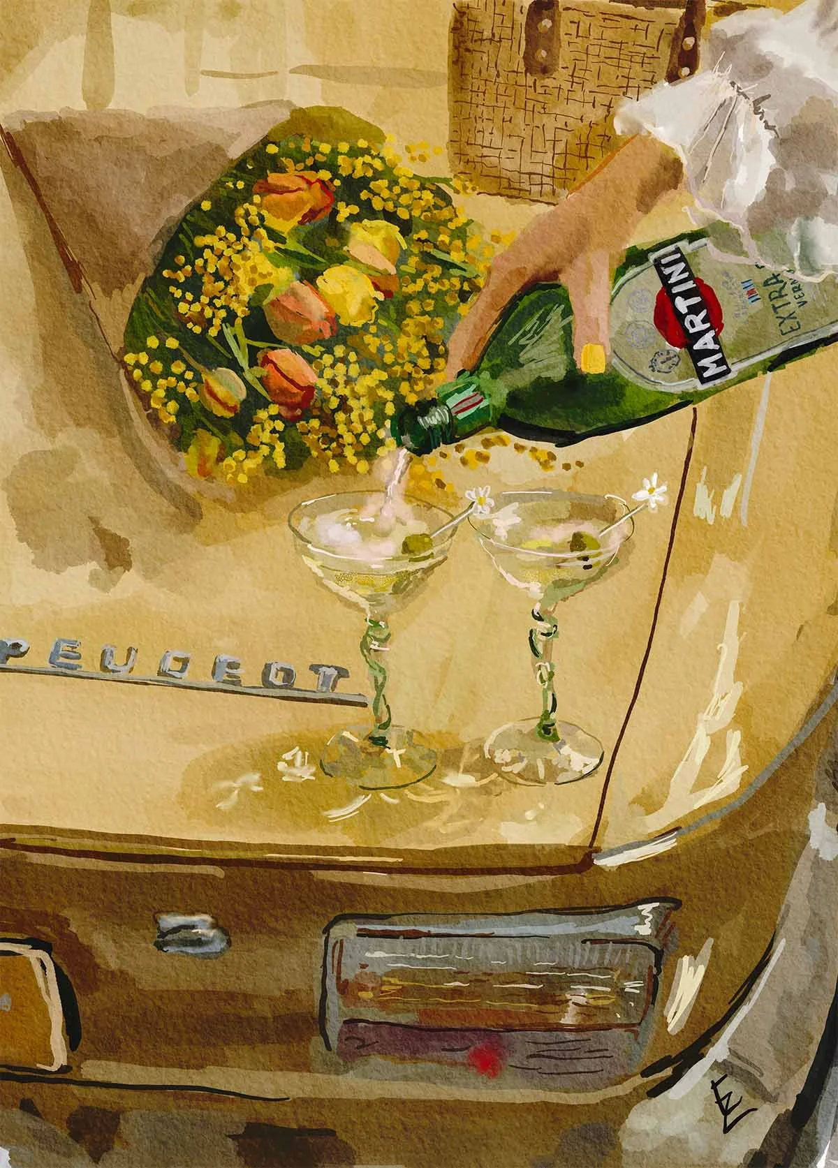 絵画 Festa della donna Festa Primavera — Ekaterina Zagorska Art